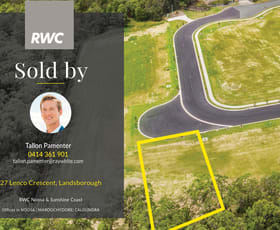 Development / Land commercial property sold at 27 Lenco Crescent Landsborough QLD 4550