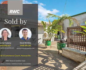 Factory, Warehouse & Industrial commercial property sold at 8/3 Commerce Court Noosaville QLD 4566