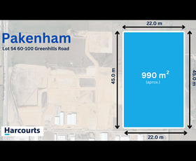 Development / Land commercial property for sale at 54/60 -100 Greenhills road Pakenham VIC 3810