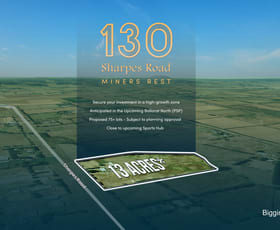 Development / Land commercial property sold at 130 Sharpes Road Miners Rest VIC 3352