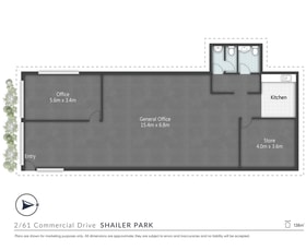 Offices commercial property leased at 2/61 Commercial Drive Shailer Park QLD 4128