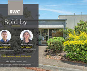 Factory, Warehouse & Industrial commercial property sold at Unit 2/11b Venture Drive Noosaville QLD 4566