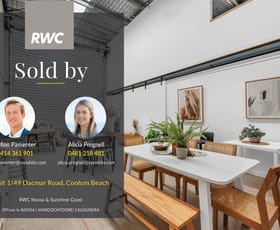 Factory, Warehouse & Industrial commercial property sold at Unit 1/49 Dacmar Road Coolum Beach QLD 4573