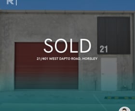 Factory, Warehouse & Industrial commercial property sold at 21/401 west dapto road Horsley NSW 2530