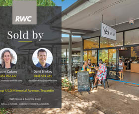 Shop & Retail commercial property for sale at Shop 4/10 Memorial Avenue Tewantin QLD 4565