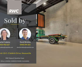 Factory, Warehouse & Industrial commercial property sold at Unit 10/1-3 Selkirk Drive Noosaville QLD 4566