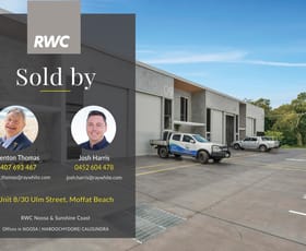 Factory, Warehouse & Industrial commercial property sold at Unit 8/30 Ulm Street Moffat Beach QLD 4551