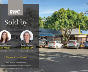 Offices commercial property sold at 20 Maple Street Cooroy QLD 4563