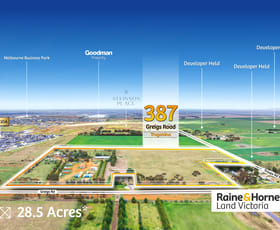 Development / Land commercial property for sale at 387 Greigs Road Truganina VIC 3029