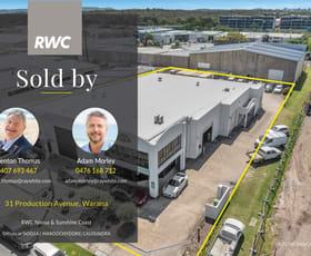 Factory, Warehouse & Industrial commercial property for sale at 31 Production Avenue Warana QLD 4575