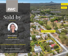 Development / Land commercial property sold at 1 & 2/15 Memorial Avenue Pomona QLD 4568