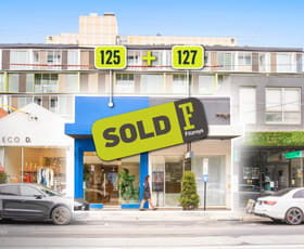 Offices commercial property sold at 125 - 127 Toorak Road South Yarra VIC 3141