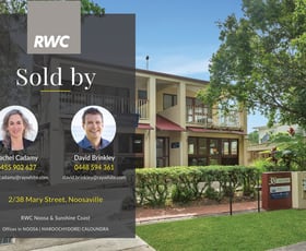 Offices commercial property sold at 2/38 Mary Street Noosaville QLD 4566