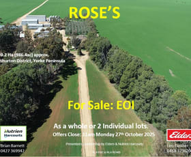 Rural / Farming commercial property for sale at 235 Rose Road Arthurton SA 5572