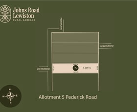 Rural / Farming commercial property for sale at Lot 5 Pederick Road Lewiston SA 5501