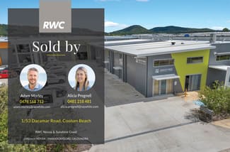 Factory, Warehouse & Industrial commercial property sold at 1/53 Dacmar Road Coolum Beach QLD 4573
