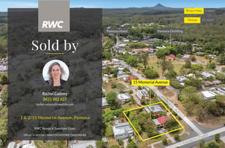 Other commercial property sold at 1 & 2/15 Memorial Avenue Pomona QLD 4568 Other commercial property sold at 1 & 2/15 Memorial Avenue Pomona QLD 4568