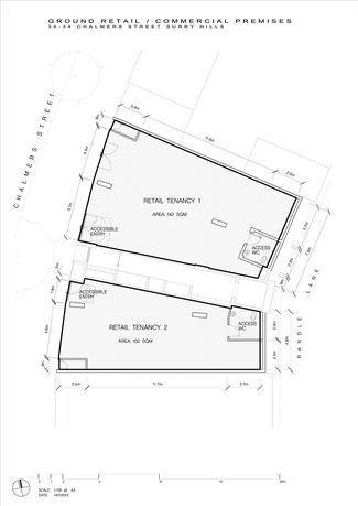 Showrooms / Bulky Goods commercial property leased at 1/30-34 Chalmers Street Surry Hills NSW 2010