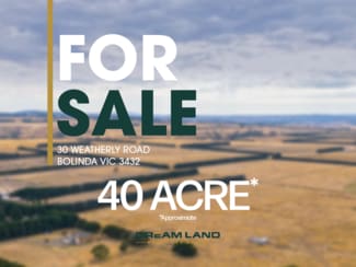 Rural / Farming commercial property for sale at 30 Weatherly Road Bolinda VIC 3432