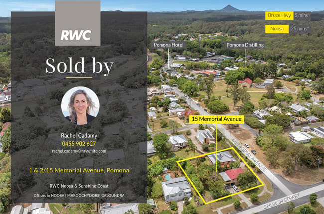 1 & 2/15 Memorial Avenue Pomona QLD 4568 1 & 2/15 Memorial Avenue Pomona QLD 4568