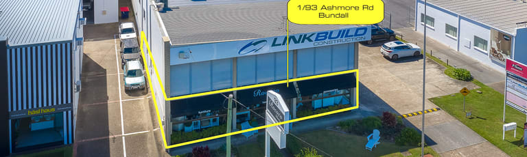 Showrooms / Bulky Goods commercial property for lease at UNIT 1.93 ASHMORE RD Bundall QLD 4217