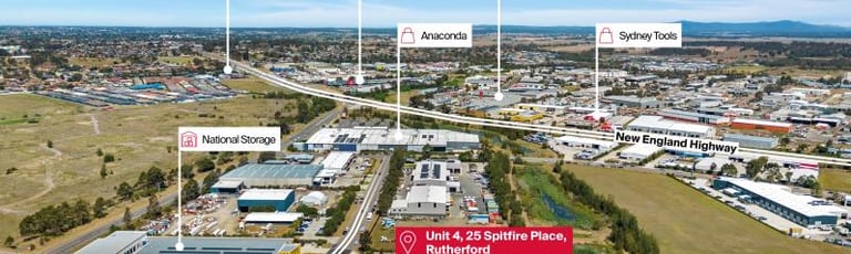 Factory, Warehouse & Industrial commercial property leased at Unit 4/25 Spitfire Place Rutherford NSW 2320