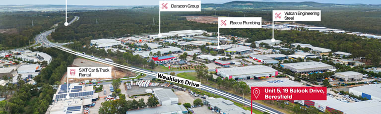 Factory, Warehouse & Industrial commercial property for lease at Unit 5/19 Balook Drive Beresfield NSW 2322