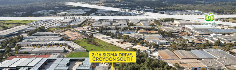 Shop & Retail commercial property for lease at 2/16 Sigma Drive Croydon South VIC 3136