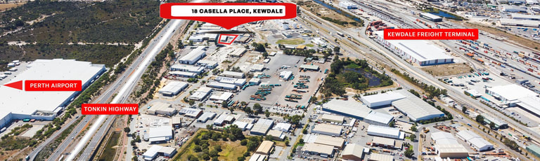 Factory, Warehouse & Industrial commercial property for lease at Unit 1, 18 Casella Place Kewdale WA 6105
