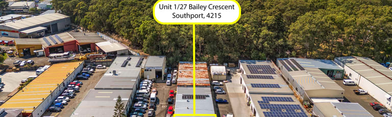 Factory, Warehouse & Industrial commercial property for sale at UNIT 1 / 27 BAILEY CRESCENT Southport QLD 4215