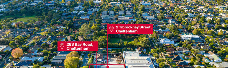 Showrooms / Bulky Goods commercial property for sale at 283 Bay Road & 2 Tibrockney Street Cheltenham VIC 3192