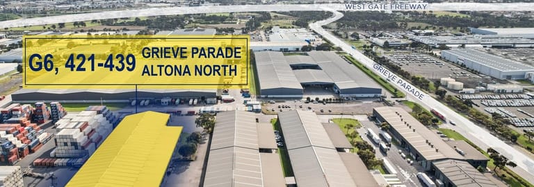 Factory, Warehouse & Industrial commercial property for lease at G6,421-439 Grieve Parade Altona North VIC 3025