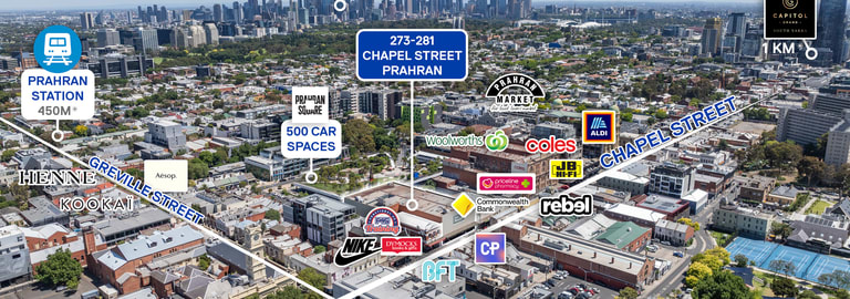 Shop & Retail commercial property for lease at 273-281 CHAPEL STREET Prahran VIC 3181