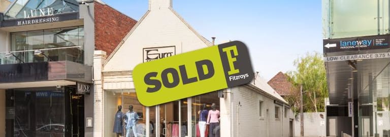 Shop & Retail commercial property sold at 416 Toorak Road Toorak VIC 3142