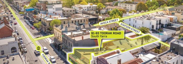 Development / Land commercial property for sale at 91-93 Toorak Road South Yarra VIC 3141