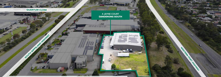 Factory, Warehouse & Industrial commercial property for sale at 1 & 2/4 Jayne Court Dandenong South VIC 3175