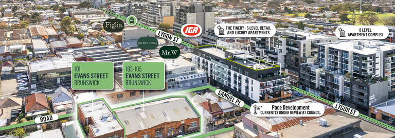 Development / Land commercial property for sale at 101 & 103-105 Evans Street Brunswick VIC 3056