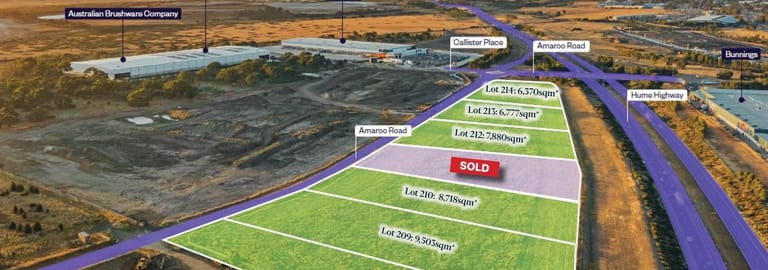 Development / Land commercial property for sale at Lots 208-214 95-135 Amaroo Road (Amaroo Business Park) Craigieburn VIC 3064