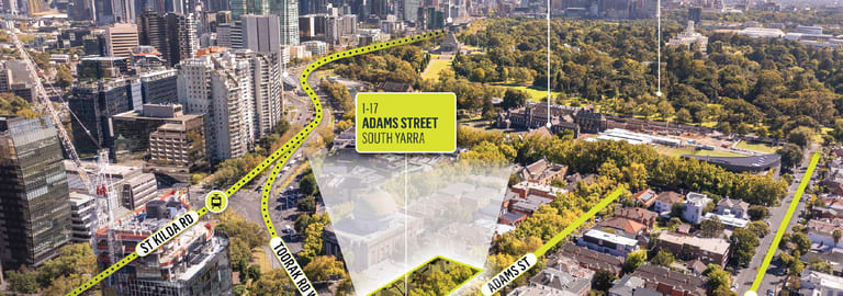 Development / Land commercial property for sale at 1-17 Adams Street South Yarra VIC 3141