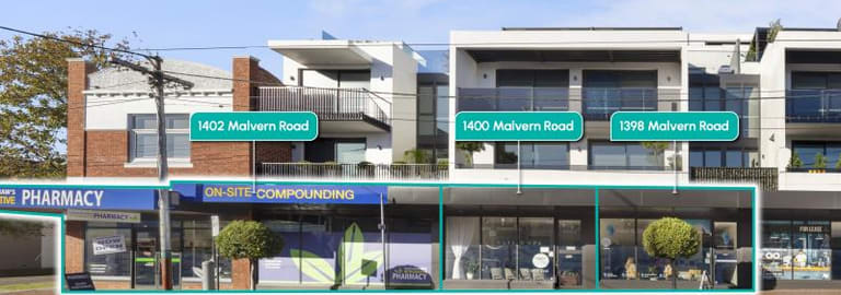 Medical / Consulting commercial property sold at 1398, 1400 & 1402 Malvern Road Glen Iris VIC 3146
