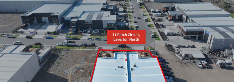 Factory, Warehouse & Industrial commercial property for sale at 71A & 71B Patch Circuit Laverton North VIC 3026