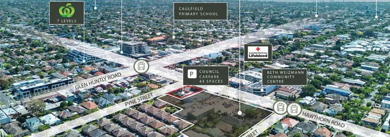 Development / Land commercial property for sale at 333-351 Hawthorn Road, 2-8 Briggs Street & 7-9 Pyne Street Caulfield VIC 3162