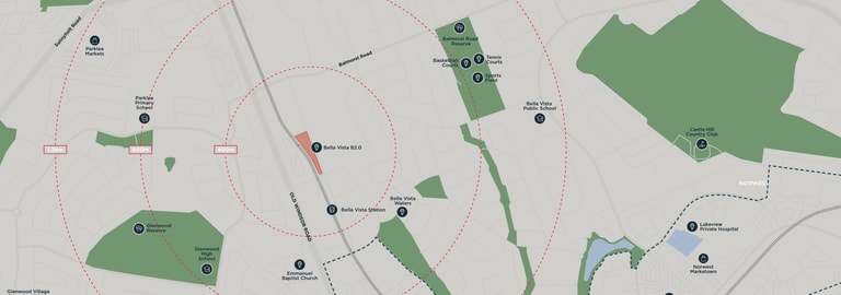 Development / Land commercial property for sale at 4-8 Mawson Avenue Bella Vista NSW 2153