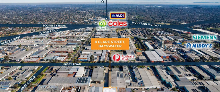 Factory, Warehouse & Industrial commercial property for lease at 8 Clare Street Bayswater VIC 3153