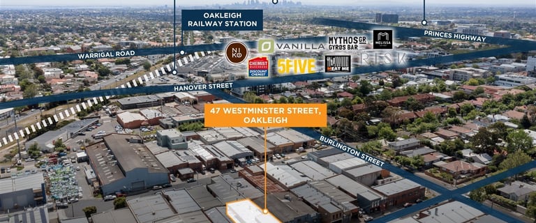 Factory, Warehouse & Industrial commercial property for sale at 47 Westminster Street Oakleigh VIC 3166