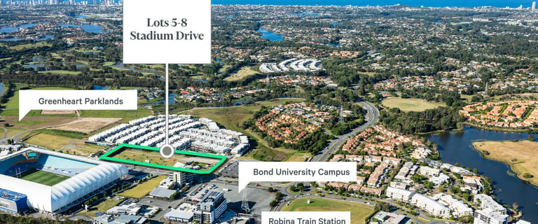 Development / Land commercial property for sale at Lots 5-8 Stadium Drive Robina QLD 4226