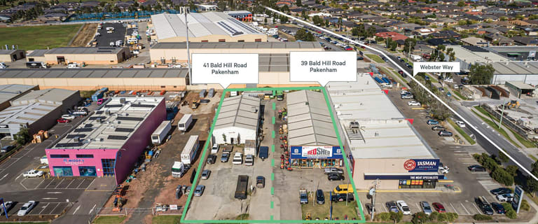 Factory, Warehouse & Industrial commercial property for sale at 39 & 41 Bald Hill Road Pakenham VIC 3810