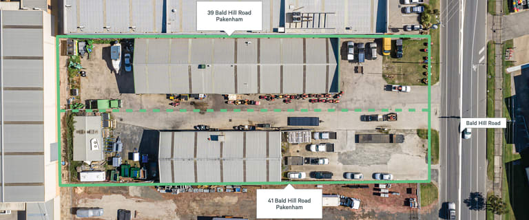 Factory, Warehouse & Industrial commercial property for sale at 39 & 41 Bald Hill Road Pakenham VIC 3810