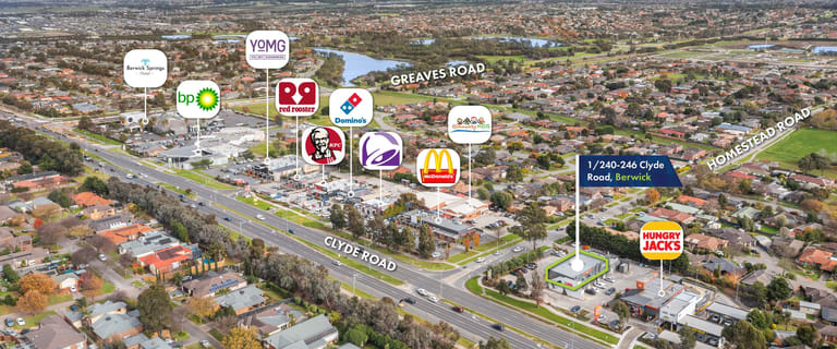 Shop & Retail commercial property for sale at Level 1/240-246 Clyde Road Berwick VIC 3806
