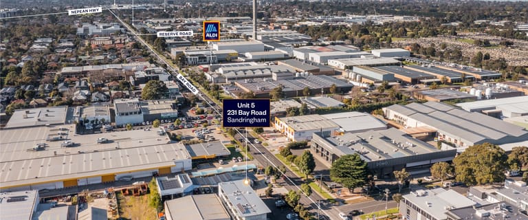 Showrooms / Bulky Goods commercial property for sale at Unit 5 / 231 Bay Road Sandringham VIC 3191